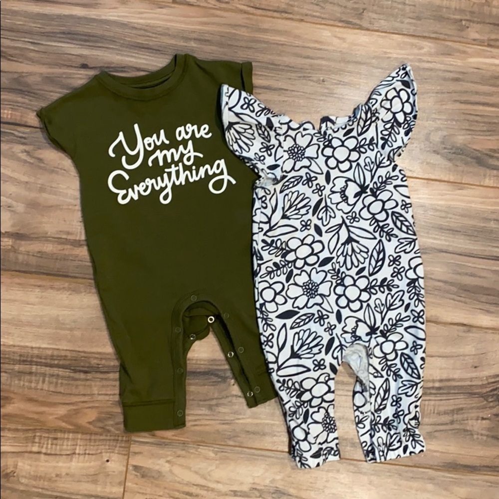 Two long pant onesies